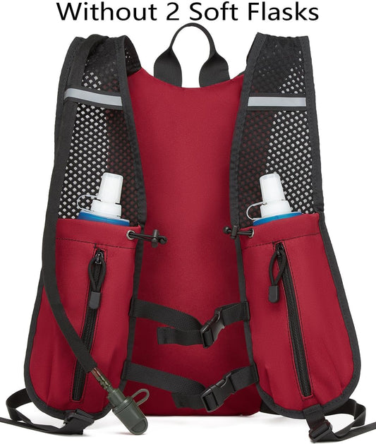 ATBP Running Hydration Vest Pack Thermal Insulation 3L TPU Water Bladder Tactical Backpack Bag for Cycling Hiking Daypack Men & Women
