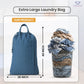 LFH Home Cotton Canvas Large Laundry Bag with Handle, Heavy Duty Drawstring Closure Washable Laundry Bags, School Travel, Home, Hotel, College Dorm, Organizer Sack, Toys Clothes 28x40-Sky Blue