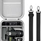 Krypthos Travel Camera Storage Case Compatible with Canon EOS Rebel T7/ R100/ R50/ 90D/ 2000D Nikon D7100/ D7500 Sony Alpha ZV-E10, Camera Protective Storage Holder Organizer Bag Carrying Bag