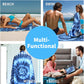 2 Pack Microfiber Beach Towel, Blue and Blue Oversized Pool Towel 75”x 35”, Sand-Free Quick Drying Camping Super Absorbent Bath Blanket, Soft Breathable and Lightweight