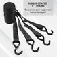 XSTRAP STANDARD Ratchet Tie Down Straps 8PK 1'' x 10 ft - 900 LB Break Strength Cargo Straps for Moving Appliances, Lawn Equipment, Motorcycle (Black)