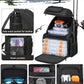 HAMBOLY Fishing Backpack with Tackle Boxes, 50L Fishing Tackle Bag with Cooler & Rod Holders, Waterproof Tackle Bag for Men