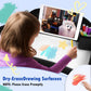 Kids Travel Tray for Toddler Car Seat, Lap Tray for Girl Activities with Dry Erase Board & Cooler Cup Holder, Road Trip Essentials Accessories with No-Drop Large Tablet iPad Holder Stand,2Pc Black