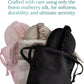 Mulberry Soft Silk Eye Mask for Sleeping with Ear Plugs & Luxury Bag - Cooling Night Eye Covers Face Mask for Women - Blindfold Travel Eye Mask Blocking Out Light - Champagne