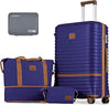 Joyway 28 Inch Luggage with Spinner Wheels, Lightweight Hard Shell Large suitcase, 3 Piece Luggage Sets with TSA Lock, Navy