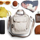 Bellroy Cinch Bucket Bag (compact 9 liter lightweight crossbody bag with external organization, internal zip pocket, adjustable shoulder strap, and adapts to be carried three ways) - Oat