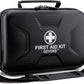 410 Piece Waterproof Hard Shell First Aid Kit for Home, Car, Travel, Camping, Truck, Hiking, Sports, Office, Vehicle & Outdoor Emergencies - Emergency Medical Kits (Black)