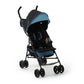 Ingenuity 3D Mini Convenience Stroller – Lightweight Stroller with Compact Fold, Multi-Position Recline, Canopy with Pop Out Sun Visor – Umbrella Stroller for Travel & More, Blue/Black
