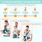 Baby Carrier Ergonomic Infant Carrier with Hip Seat Kangaroo Bag Soft Baby Carrier Newborn to Toddler 7-45lbs Front and Back Baby Holder Carrier for Men/Women Dad Mom