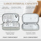 FYY Electronic Organizer, Travel Cable Organizer Bag Pouch Electronic Accessories Carry Case Portable Waterproof Double Layers All-in-One Storage Bag for Cable, Cord, Charger, Phone, Earphone Khaki