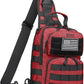 ATBP Tactical Sling Backpack With Holster Military Crossbody Bag for Men Single Shoulder Back Pack 10L