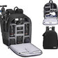 Cwatcun Camera Backpack Bag Professional for SLR DSLR Mirrorless Camera Waterproof Camera Case Compatible with Sony Canon Nikon Camera and Lens Tripod Accessories (Ⅱ Small Black)