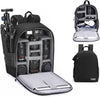 Cwatcun Camera Backpack Bag Professional for SLR DSLR Mirrorless Camera Waterproof Camera Case Compatible with Sony Canon Nikon Camera and Lens Tripod Accessories (Ⅱ Small Black)