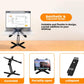 Laptop Stand with 360 Rotating Base, Computer Notebook Laptop Riser Metal Holder for Desk Collaborative Work, Fully Foldable for Easy Storage, Fits All MacBook, Laptops up to 16 inches, Black