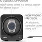 Watch Winder for Automatic Watch with Vertical Rotor Stop (with AC Adapter)