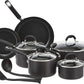 Amazon Basics Hard Anodized Non-Stick 12-Piece Cookware Set, Black - Pots, Pans and Utensils