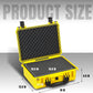 16x 12.8x 6.8 Inch Hard Case, Portable Weather Waterproof Protective Camera Case with Customizable Foam, Fit Use of Drones, Camera, Equipments, Yellow