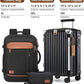 Joyway 20in Carry On Luggage with Cup Holder and USB Port, 25% Expandable Capacity, Smart Suitcase with Anti Slip Wheels and Backpack, Perfect for Men and Women 3 Piece Set Black