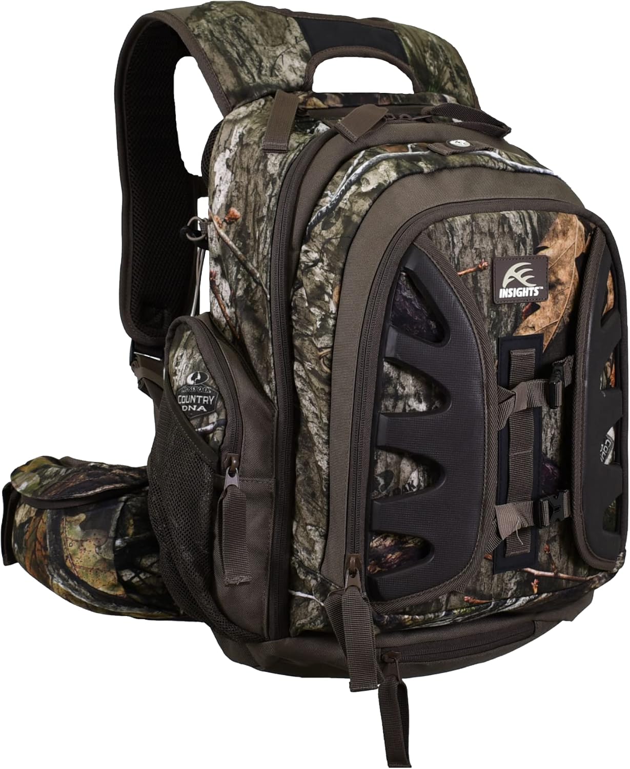 Insights Hunting by frogg toggs - The Element, Heavy Duty 1,831 Cubic Inch Hiking Fishing Camping Hunting Backpack, Mossy Oak DNA - Roamly