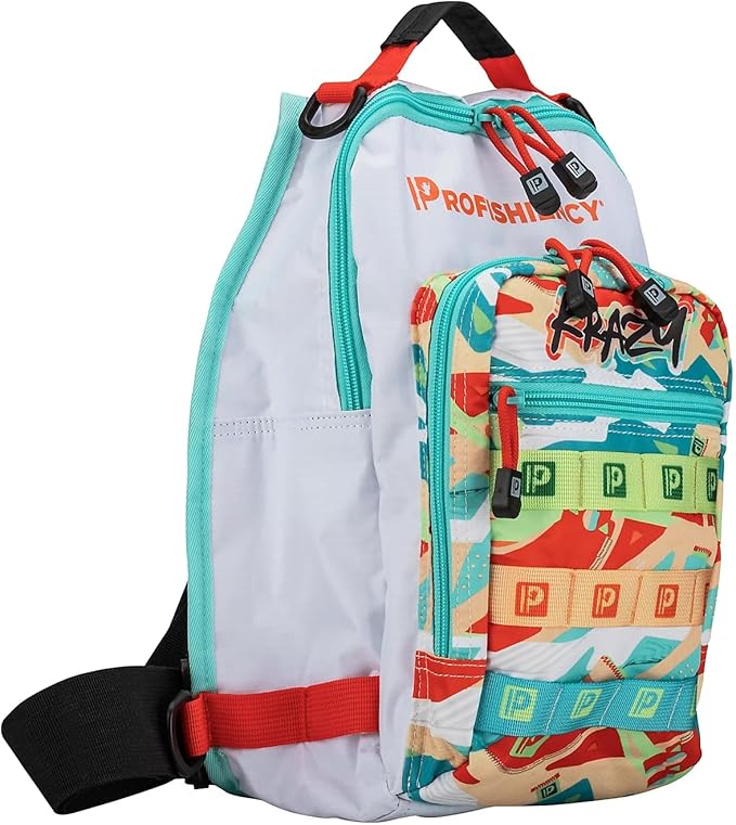 ProFISHiency Krazy Sling Bag, Tackle Box with Rip Stop Fabric and Comfort Crossbody Strap