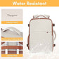 Taygeer Backpack for Women, College Backpack with Laptop Compartment & Shoe Pouch, 40l Travel Laptop Mochila Carry On Luggage, Airline Approved Personal Item Bag for Weekender Gym Hiking, Khaki White