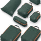 Large Compression Packing Cubes for Travel-Packing Cube Luggage Organizers 7 Piece Set for Checked Luggage-Ultralight, Expandable/Compression Bags by TRIPPED Travel Gear (Green and Brown) - Roamly