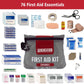 Pac-Kit Watertight Explorer 2 First Aid Kit for Hiking, Camping and Outdoor Activities, 76 Pieces