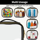 TSA Approved Travel Toiletry Bag,2 Pack Clear Makeup Bags with Handles,Quart Size Clear Cosmetic Bags for Traveling Women,Men,Carry on Airport Airline Compliant Bag,Black