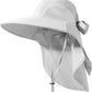 Womens Sun Hat UV Protection, Foldable Waterproof Wide Brim Bucket Hats with Neck Flap for Summer Beach Fishing Hiking