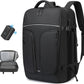 Vacuum Compression Backpack for Travel, 47L Expandable Backpack with Pump, 17 inch Laptop Backpack Luggage Flight Approved with Vacuum Compression System