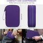 FYY Electronic Organizer, Large Travel Cable Organizer Bag Pouch Electronic Accessories Carry Case Portable Waterproof Double Layers All-in-One Storage Bag for Cable, Cord, Charger, Purple