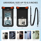 Waterproof Phone Pouch Double Pocket, Floating IPX8 8.5 inch Waterproof Phone Case for Beach Vacation Essentials for Compatible IPhone16 15 14 Pro Max Galaxy S25 S24 Ultra Phone Pouch Orange