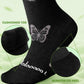 Bamboo Viscose Compression Socks for Women Men 2 Pairs 15-20mmHg Knee High Compression Socks Travel Nurse