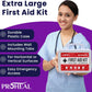 100 Person OSHA Compliant First Aid Kit for Businesses, Vehicles, Trucks, Construction Site - Type III, ANSI Class A Emergency Kit - 364 Piece Essential First Aid Supplies