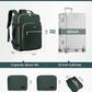 LOVEVOOK Travel Backpack for Women & Men 40L,Airline Approved Carry On Backpack Travel Essential,TSA Carry on Luggage,Waterproof Personal Item Travel Bag,Suitcase with Packing Cubes,Dark green-Black-1