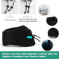 GOLDORANGE Travel Pillows for Sleeping Airplane Neck Chin Head Support Memory Foam Travel Neck Pillows for Long Flights Airplane Car Home Office Game, Black S
