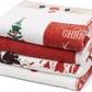 PHF Printed Fleece Blanket Twin Size, No Shed No Pilling Ultra Soft Plush Cozy Xmas Prints Theme Home Décor Flannel Blanket for Bed, Sofa, Couch and Gift, 66" x 90", Christmas Island