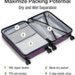KYME Hardside Expandable Carry On Luggage 22x14x9 Airline Approved with TSA Lock Hardshell Carry On Suitcase with Wheels Small Travel Rolling 20 Inch Luggage with Cup Holder for Women Dark Purple