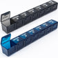 2-Pack Weekly Large Pill Organizer for Travel, 7 Day Pill Boxes and Organizer, Big Compartments Pill Case AM PM,14 Day XL Medication Organizer Dispenser for Fish Oils, Vitamin Holder Supplement