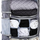 TABITORA Travel Portable Hanging Shelves Closet Organizer Packing Luggage Storage with Multifunctional and Foldable Invisible Compartment,Lightweight, for Suitcase, RV,Closet…Grey,XL