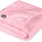 Bare Home Fleece Blanket - King Size - Ultra-Soft Lightweight for Bed, Sofa, and Couch - Luxury Microplush - Cozy Warm Blanket (King, Light Pink)