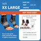 Plantar Fasciitis Sock (6 Pairs) for Men and Women, Compression Foot Sleeves with Arch and Ankle Support, Black, XX-Large