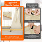 Lifewit 160L Double Laundry Hamper with Lid, Extra Large Bamboo Laundry Basket Dirty Clothes Hamper, 2 Section Laundry Bin Organizer for Laundry Room Bedroom with 2 Removable Liners & Bags, Beige