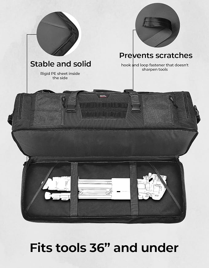 KEMIMOTO Hunting Duffle Bag, 78L large Capacity Travel Gear Bags Tool Range Cases for Long Distance Trips Hiking Hunting Fishing Camping, Multi Pocket Design, Brown Backpackable