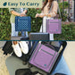 PAVILIA Extra Large Toiletry Bag Travel Bag for Women Men, Hanging Cosmetic Organizer, Water Resistant Makeup Bag for Accessories Toiletries, Travel Essentials Kit (Purple)