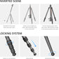 Compact Carbon Fiber Travel Camera Tripod with Ball Head, Reverse Folding Design, Maxload 8kg, Folded Height 450mm (LX-254CT+XB-32)