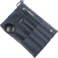 Gugrida Reusable Travel Utensils, 7 Piece Portable 304 Stainless Steel including Knife Fork Spoon Chopsticks Cleaning Brush Straws Portable Pouch, Eco-friendly Camping Silverware Set, Dishwasher Safe