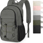 ZOMFELT Hiking Backpack for Women Men, 15L Lightweight Packable Backpacks for Trip, Water Resistant Small Travel Backpack, Foldable daypack for Hiking, Walking, Cycling, Camping, Grey & Black - Roamly
