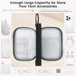 Skycase Tech Pouch - Lightweight Electronics Organizer Travel Case, Double Layers Travel Cable Organizer, All-in-One Storage Bag for Charger, Cord, Phone, Flash Drive, Accessories