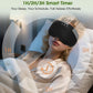 LC-dolida Bamboo Cotton Bluetooth Sleep Mask, 2 in 1 3D Soft Sleep Mask with Sleep Headphones, Sleep Eye Mask with Timming Setting, Blackout Sleeping Mask for Side Sleepers, Women Men, Black